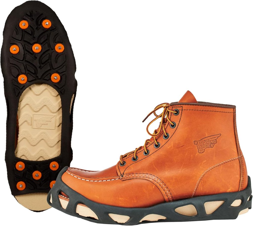 Ergodyne TREX 6304 Performance Traction Cleat Grips Ice and Snow, One-Piece Easily Attaches Over Shoe/Boot with Carbon Steel Spikes to Provide Anti-Slip Solution, Large,Black Ergodyne TREX 6304 Performance Traction Cleat Grips Ice and Snow, One-Piece Easily Attaches Over Shoe/Boot with Carbon Steel Spikes to Provide Anti-Slip Solution, Large,Black