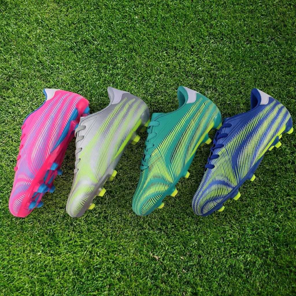 Hawkwell Boys Girls Outdoor Firm Ground Soccer Cleats(Toddler/Little Kid/Big Kid)