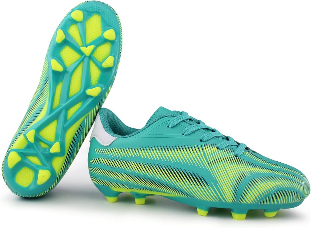 Hawkwell Boys Girls Outdoor Firm Ground Soccer Cleats(Toddler/Little Kid/Big Kid)