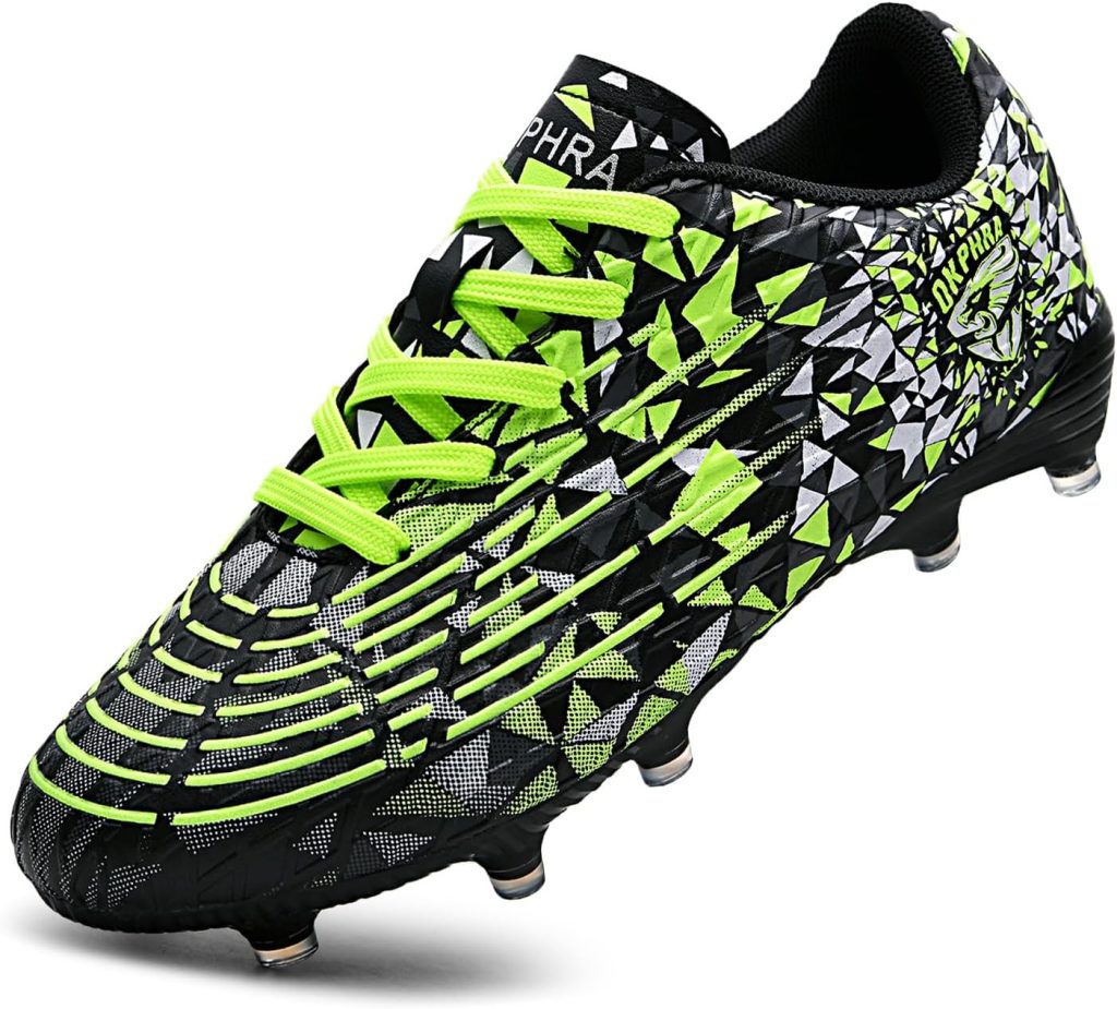 Kids Soccer Cleats Boys Girls Trainning Football Shoes for Little/Big Kid Outdoor Indoor Firm Ground Athletic Turf Lace up Kids Soccer Cleats Boys Girls Trainning Football Shoes for Little/Big Kid Outdoor Indoor Firm Ground Athletic Turf Lace up