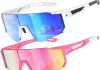 Kids Sunglasses Youth Baseball Softball Sunglasses for Girls Boys Age 4-14 UV Protection Sports Kids 3 Pack