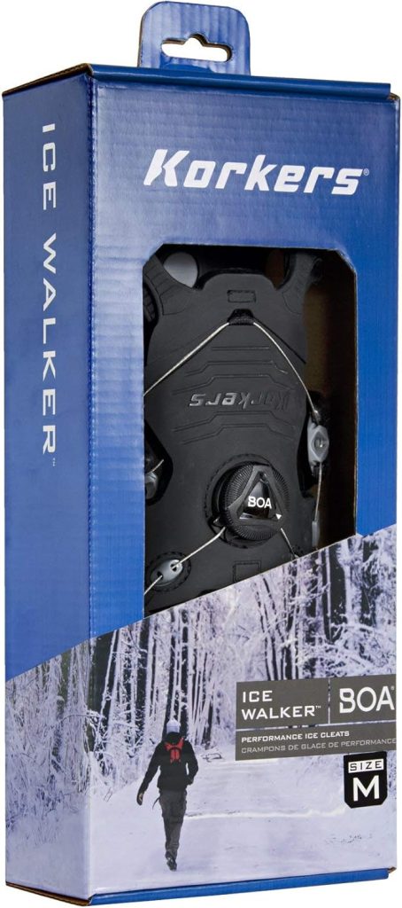 Korkers Ice Walker Ice Cleats - Lightweight and Durable - 22 Replaceable Steel Spikes Korkers Ice Walker Ice Cleats - Lightweight and Durable - 22 Replaceable Steel Spikes