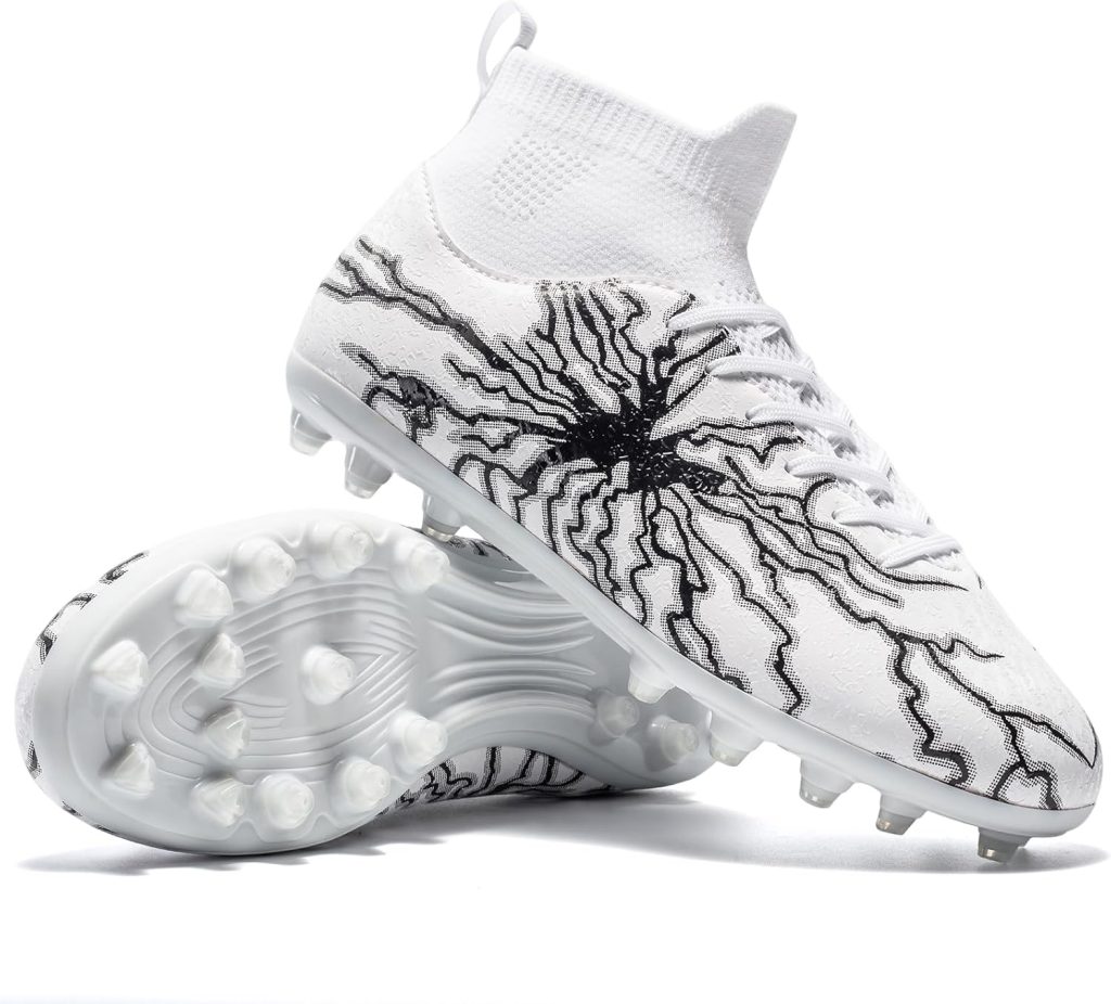 Mens Soccer Cleats Football Cleats for Unisex-Adult High-Top Spikes Shoes for Youth Big Boys Lightweight Professional Training Turf Outdoor Athletic Sneaker Mens Soccer Cleats Football Cleats for Unisex-Adult High-Top Spikes Shoes for Youth Big Boys Lightweight Professional Training Turf Outdoor Athletic Sneaker