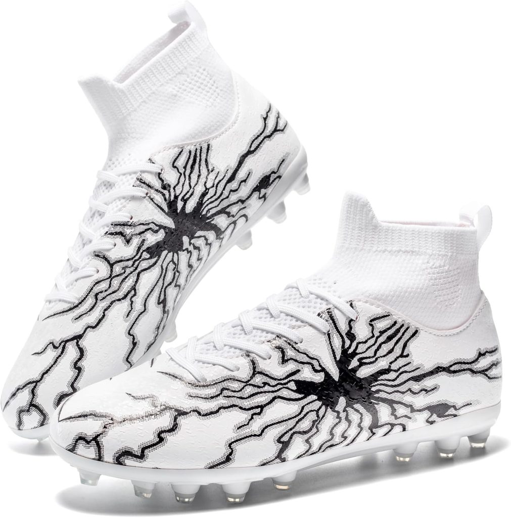 Mens Soccer Cleats Football Cleats for Unisex-Adult High-Top Spikes Shoes for Youth Big Boys Lightweight Professional Training Turf Outdoor Athletic Sneaker Mens Soccer Cleats Football Cleats for Unisex-Adult High-Top Spikes Shoes for Youth Big Boys Lightweight Professional Training Turf Outdoor Athletic Sneaker