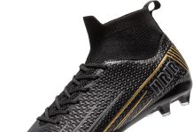 Men’s Soccer Cleats Football Cleats for Unisex-Adult High-Top Spikes Shoes for Youth Lightweight Professional Training Turf Outdoor Athletic Sneaker Big Boys