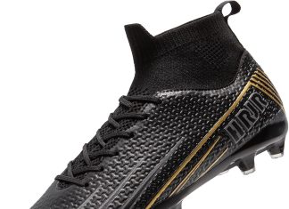 Men’s Soccer Cleats Football Cleats for Unisex-Adult High-Top Spikes Shoes for Youth Lightweight Professional Training Turf Outdoor Athletic Sneaker Big Boys