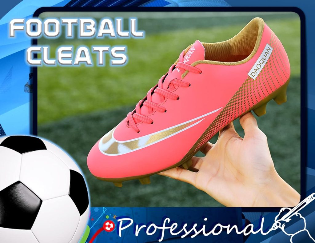 Mens Soccer Cleats Football Shoes Womens Breathable Athletic Boots Youth Baseball Sports Training Sneakers for Adults Kids Boys Girls FG Outdoor Red 39 Mens Soccer Cleats Football Shoes Womens Breathable Athletic Boots Youth Baseball Sports Training Sneakers for Adults Kids Boys Girls FG Outdoor Red 39