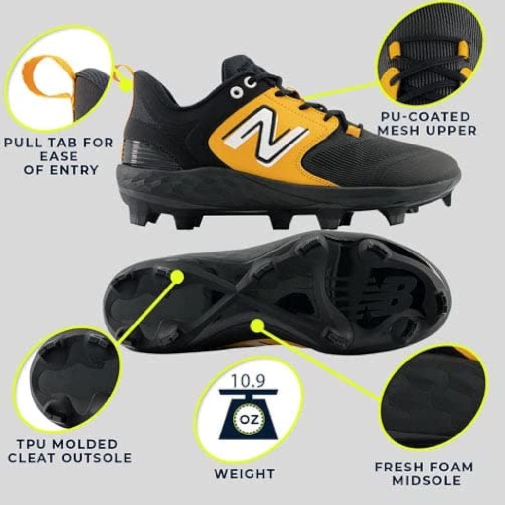 New Balance Mens Fresh Foam 3000 V6 Molded Baseball Shoes New Balance Mens Fresh Foam 3000 V6 Molded Baseball Shoes