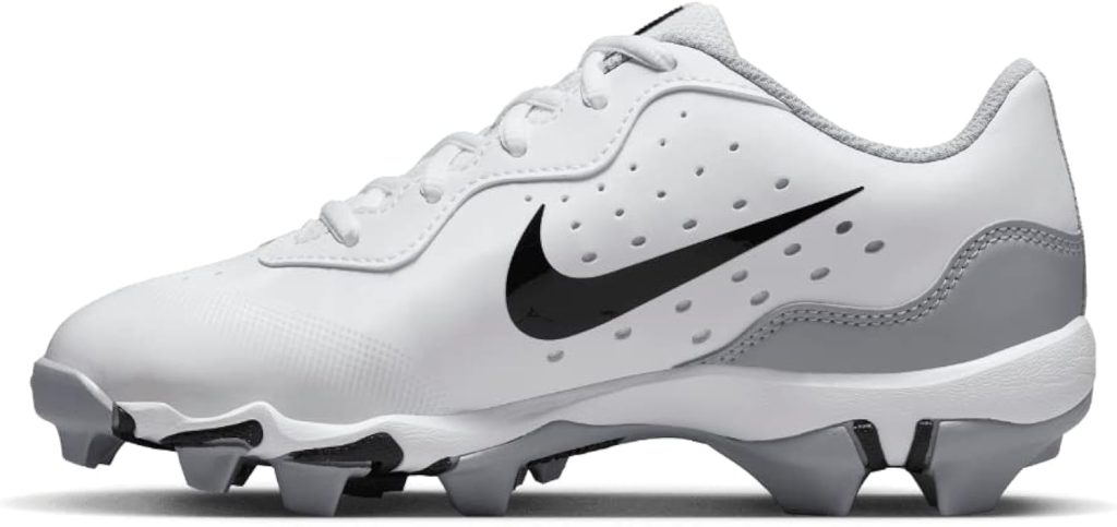 Nike Alpha Huarache 4 Keystone Boys Rubber Baseball Cleats White | Gray Size 4.5 Medium Nike Alpha Huarache 4 Keystone Boys Rubber Baseball Cleats White | Gray Size 4.5 Medium