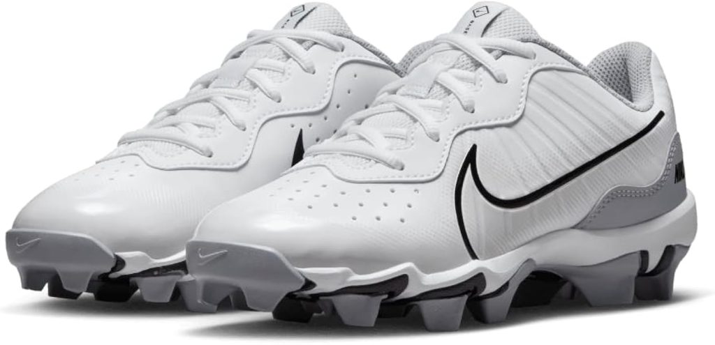 Nike Alpha Huarache 4 Keystone Boys Rubber Baseball Cleats White | Gray Size 4.5 Medium Nike Alpha Huarache 4 Keystone Boys Rubber Baseball Cleats White | Gray Size 4.5 Medium