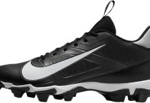 Nike Alpha Menace 4 Shark Molded Football Cleats SZ 13 Black | White