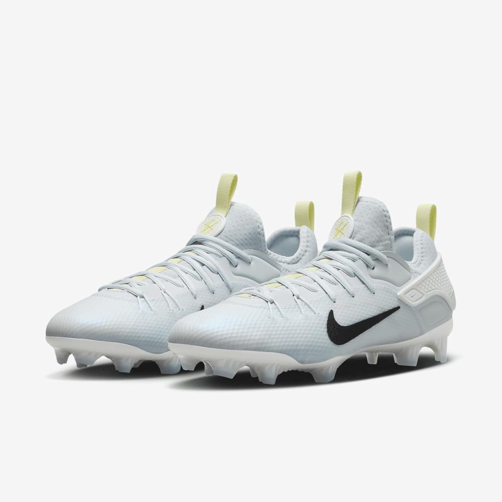 Nike Huarache Elite Low LAX SE Lacrosse Cleats (FV6147-001, Football Grey/White/Luminous Green/Black) Size 8 Nike Huarache Elite Low LAX SE Lacrosse Cleats (FV6147-001, Football Grey/White/Luminous Green/Black) Size 8