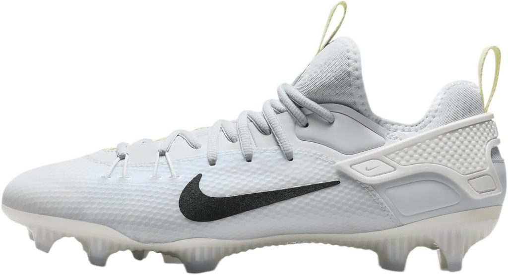 Nike Huarache Elite Low LAX SE Lacrosse Cleats (FV6147-001, Football Grey/White/Luminous Green/Black) Size 8 Nike Huarache Elite Low LAX SE Lacrosse Cleats (FV6147-001, Football Grey/White/Luminous Green/Black) Size 8