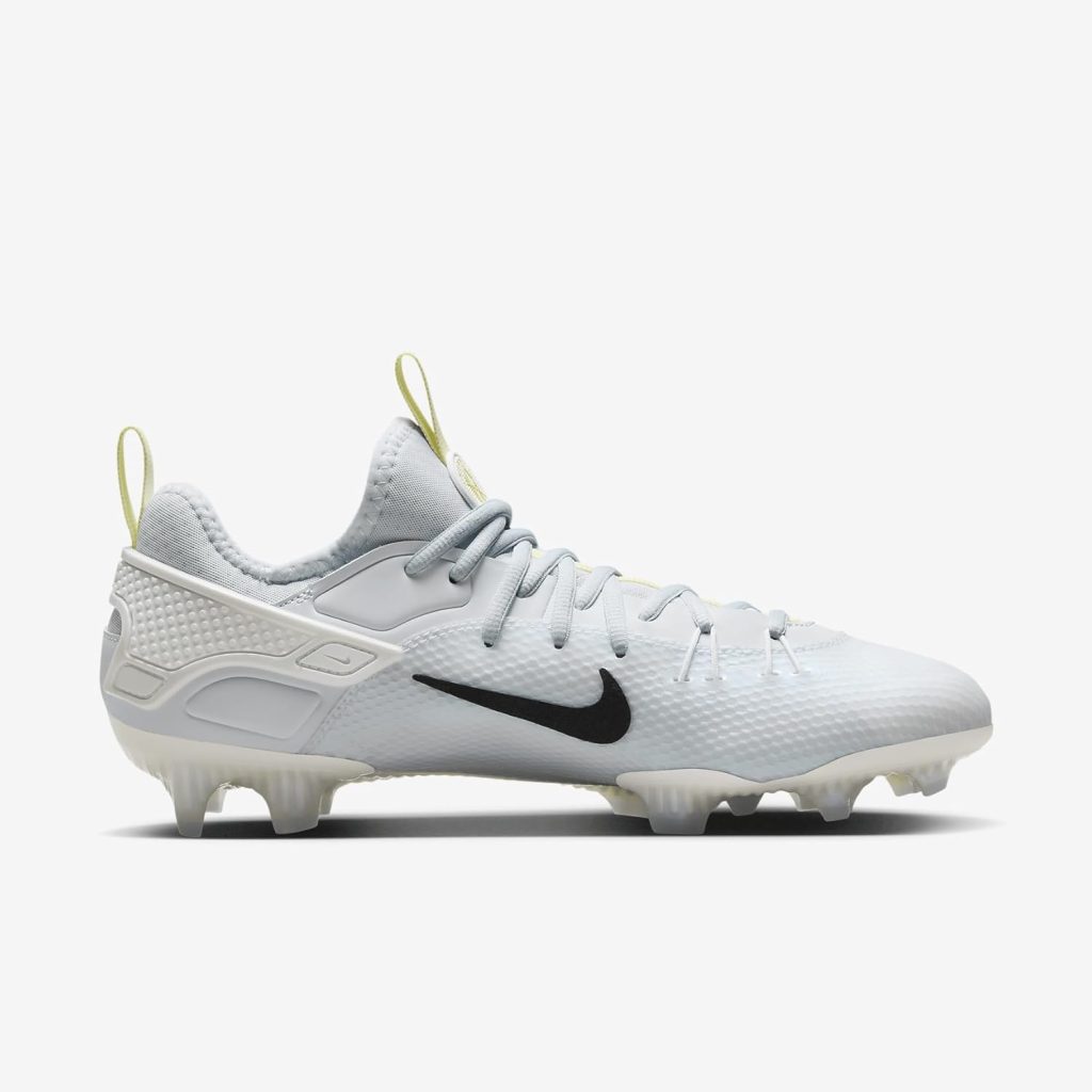 Nike Huarache Elite Low LAX SE Lacrosse Cleats (FV6147-001, Football Grey/White/Luminous Green/Black) Size 8 Nike Huarache Elite Low LAX SE Lacrosse Cleats (FV6147-001, Football Grey/White/Luminous Green/Black) Size 8