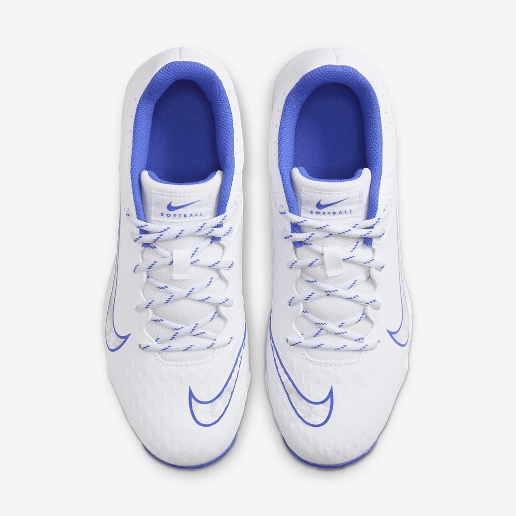 Nike Hyperdiamond 4 Keystone Womens Softball Cleats (FZ0920-101, White/Pure Platinum/Hyper Royal) Nike Hyperdiamond 4 Keystone Womens Softball Cleats (FZ0920-101, White/Pure Platinum/Hyper Royal)