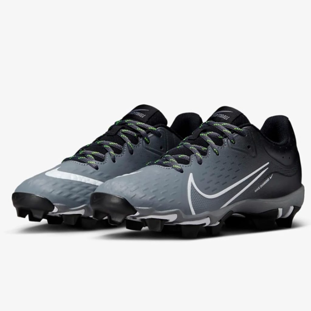 Nike Hyperdiamond Keystone Womens Softball Cleats (CZ5918-007, Black/White-Cool Grey-Volt) Nike Hyperdiamond Keystone Womens Softball Cleats (CZ5918-007, Black/White-Cool Grey-Volt)
