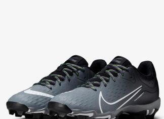 Nike Hyperdiamond 4 Keystone Women’s Softball Cleats (CZ5918-007, Black/White-Cool Grey-Volt)