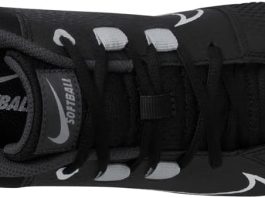 Nike Hyperdiamond 4 Pro Metal Softball Cleats Black | White Size 9 Medium