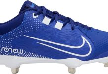 Nike Hyperdiamond 4 Pro Metal Softball Cleats Royal | White Size 7.5 Medium