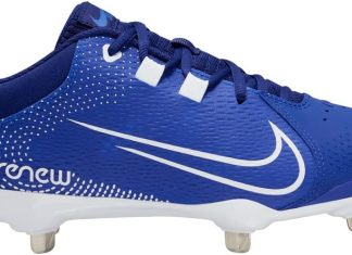 Nike Hyperdiamond 4 Pro Metal Softball Cleats Royal | White Size 7.5 Medium