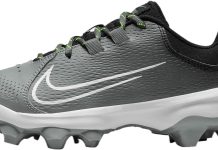 Nike Women’s Hyperdiamond 4 Pro Molded Softball Cleats SZ 9.5 Black | White | Gray, DC8990-001