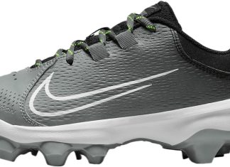 Nike Women’s Hyperdiamond 4 Pro Molded Softball Cleats SZ 9.5 Black | White | Gray, DC8990-001