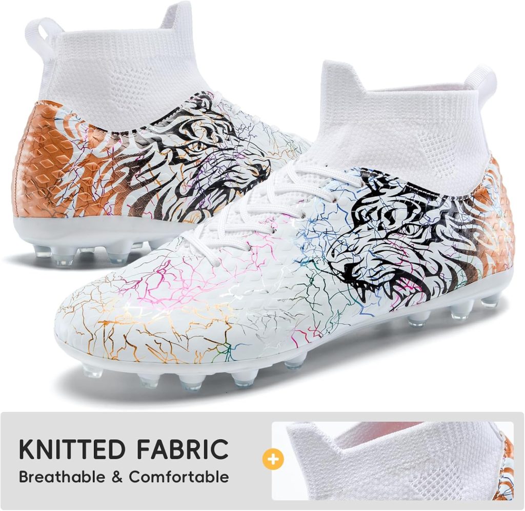 Soccer Cleats Boys Youth Training Football Cleats Athletic Outdoor Girls Soccer Shoes High-top Kids Football Shoes for Little/Big Kid Soccer Cleats Boys Youth Training Football Cleats Athletic Outdoor Girls Soccer Shoes High-top Kids Football Shoes for Little/Big Kid