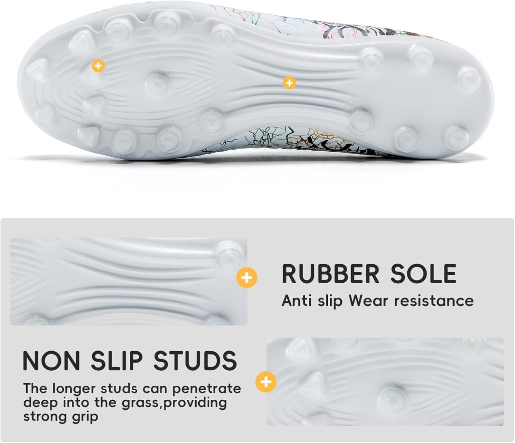 Soccer Cleats Boys Youth Training Football Cleats Athletic Outdoor Girls Soccer Shoes High-top Kids Football Shoes for Little/Big Kid Soccer Cleats Boys Youth Training Football Cleats Athletic Outdoor Girls Soccer Shoes High-top Kids Football Shoes for Little/Big Kid