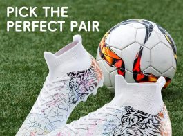 Soccer Cleats Boys Youth Training Football Cleats Athletic Outdoor Girls Soccer Shoes High-top Kids Football Shoes for Little/Big Kid