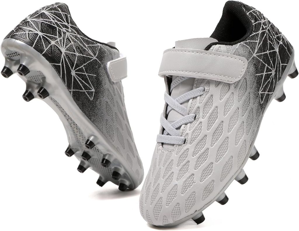 Soccer Cleats, Kids Firm Ground Football Shoes, Boys Girls Athletic Outdoor Soccer Cleats, Kids Firm Ground Football Shoes, Boys Girls Athletic Outdoor