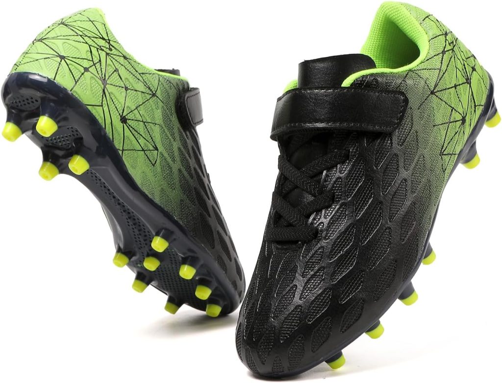 Soccer Cleats, Kids Firm Ground Football Shoes, Boys Girls Athletic Outdoor Soccer Cleats, Kids Firm Ground Football Shoes, Boys Girls Athletic Outdoor