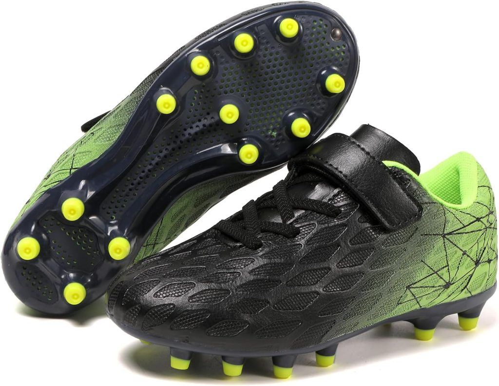 Soccer Cleats, Kids Firm Ground Football Shoes, Boys Girls Athletic Outdoor Soccer Cleats, Kids Firm Ground Football Shoes, Boys Girls Athletic Outdoor