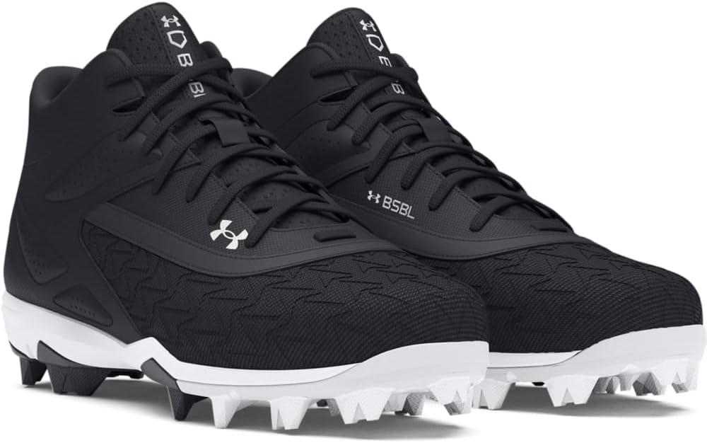 Under Armour Mens Leadoff Mid 3.0 Baseball Cleat Under Armour Mens Leadoff Mid 3.0 Baseball Cleat