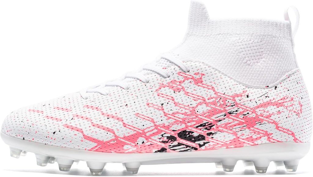 Unisex Soccer Cleats Lightweight No-Tie Lacing System Multi-Surface Football Shoes with Ankle Support for Beginners to Advanced Players Unisex Soccer Cleats Lightweight No-Tie Lacing System Multi-Surface Football Shoes with Ankle Support for Beginners to Advanced Players