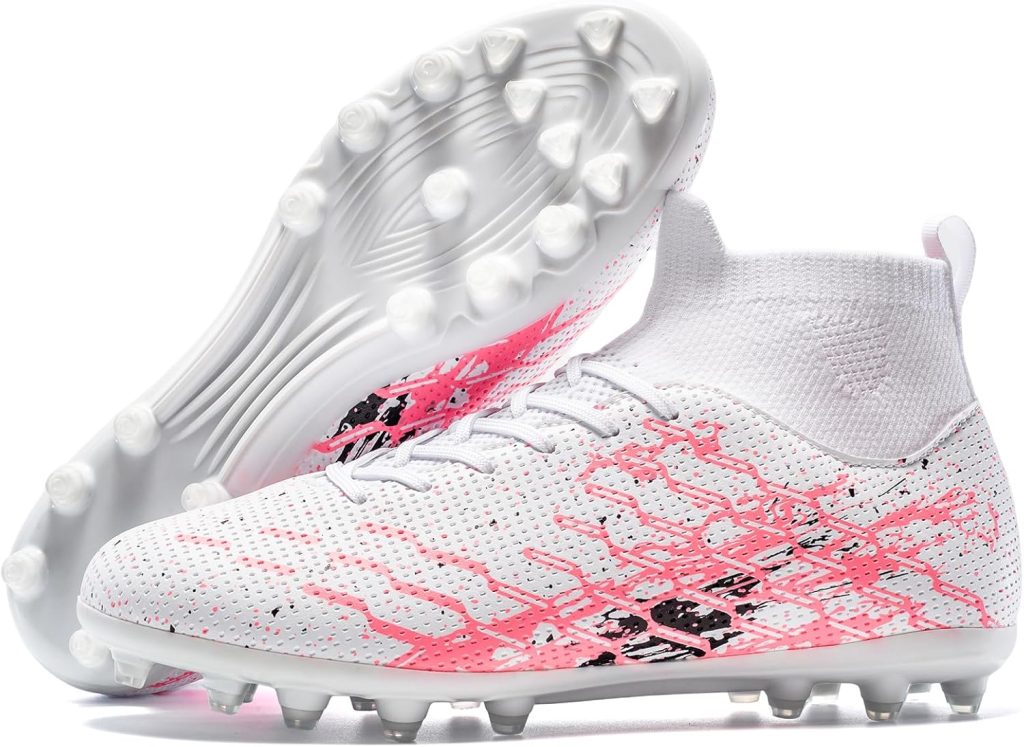 Unisex Soccer Cleats Lightweight No-Tie Lacing System Multi-Surface Football Shoes with Ankle Support for Beginners to Advanced Players Unisex Soccer Cleats Lightweight No-Tie Lacing System Multi-Surface Football Shoes with Ankle Support for Beginners to Advanced Players