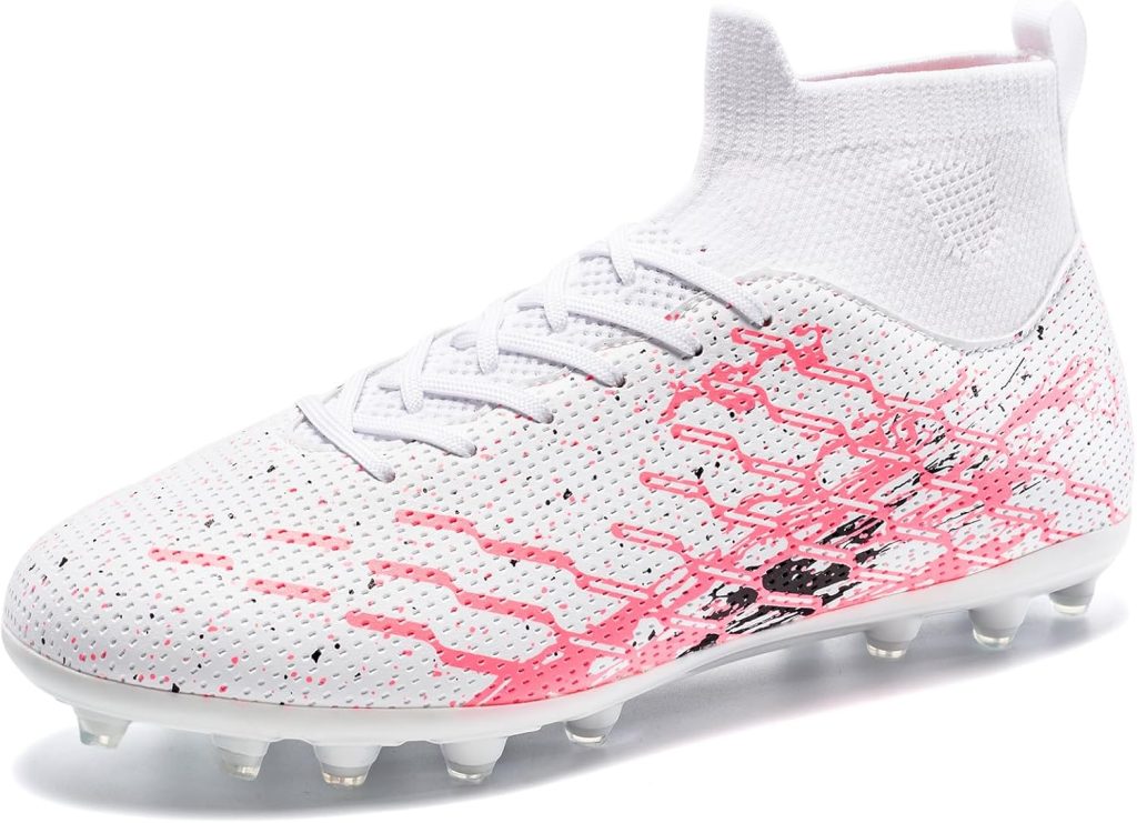 Unisex Soccer Cleats Lightweight No-Tie Lacing System Multi-Surface Football Shoes with Ankle Support for Beginners to Advanced Players Unisex Soccer Cleats Lightweight No-Tie Lacing System Multi-Surface Football Shoes with Ankle Support for Beginners to Advanced Players
