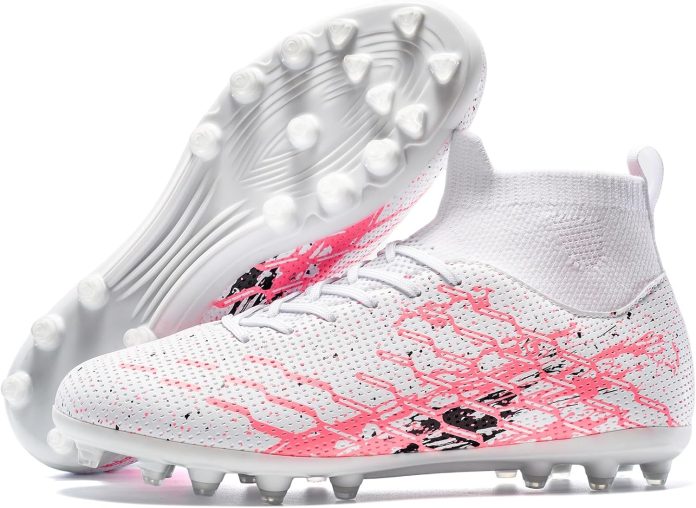 unisex-soccer-cleats-lightweight-no-tie-lacing-system-multi-surface-football-shoes-with-ankle-support-for-beginners-to-a