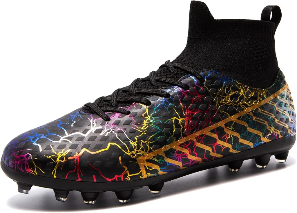 Youth Soccer Cleats - Lightweight High-Top Football Boots for Training Youth Soccer Cleats - Lightweight High-Top Football Boots for Training