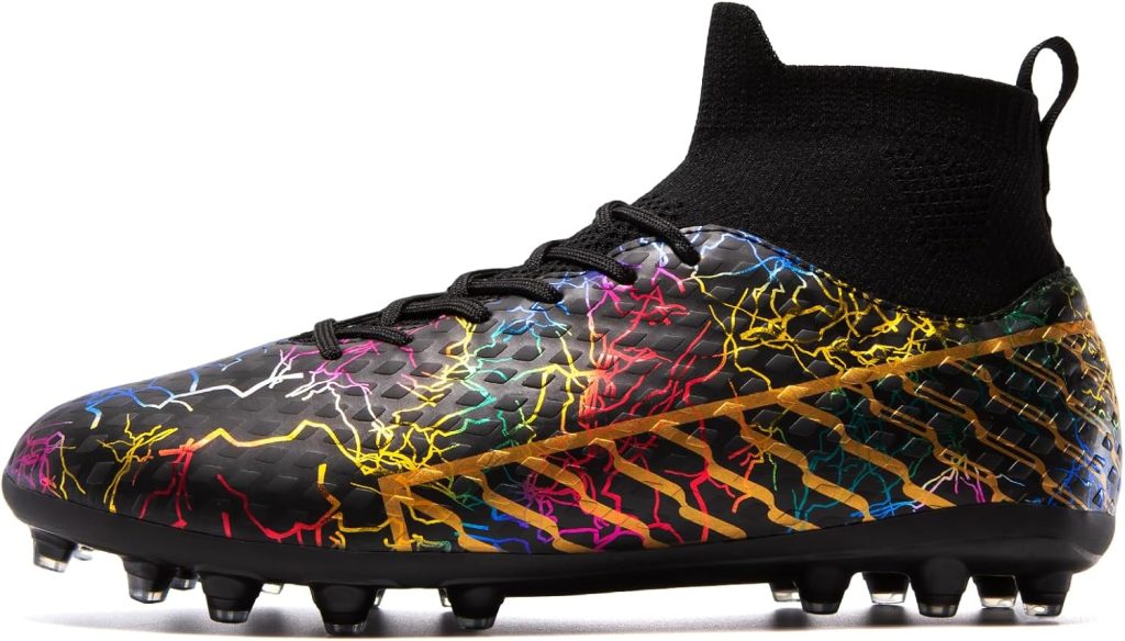Youth Soccer Cleats - Lightweight High-Top Football Boots for Training Youth Soccer Cleats - Lightweight High-Top Football Boots for Training